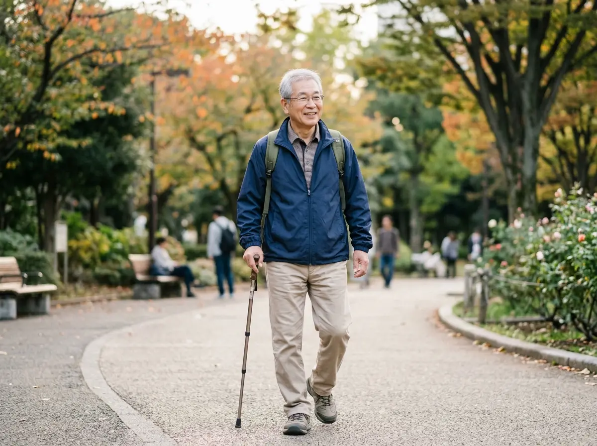 歩行や日常動作が快適になる様子